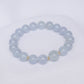 Translucent Lavender Jade Bracelet P3 - 14K Gold