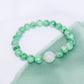 Vivid Green Jade Bracelet P3 - 14K Gold