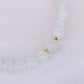 Translucent Snow Jade Bracelet B2696 - 14K Gold