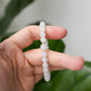 Translucent Snow Jade Bracelet B2696 - 14K Gold