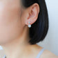 Square Aquamarine with Detachable Light Jade Dangle
