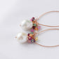 Jewel Bloom Pearl Hooks