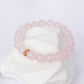 Rose Quartz Floral Bead Bracelet