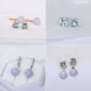 Aquamarine with Detachable Lavender Jade Dangle in 14K
