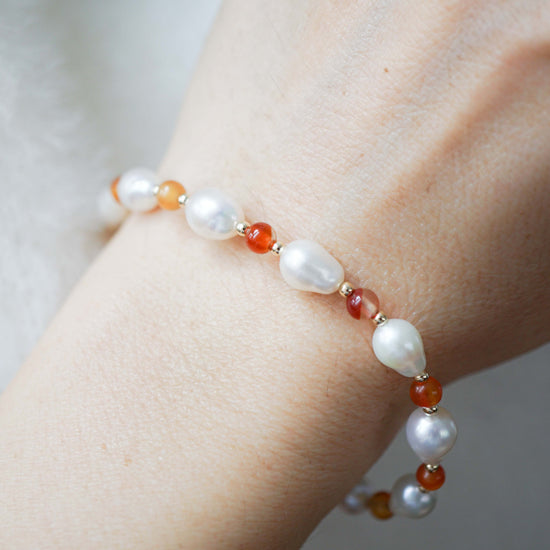 Pearl and Agate Bracelet SB10