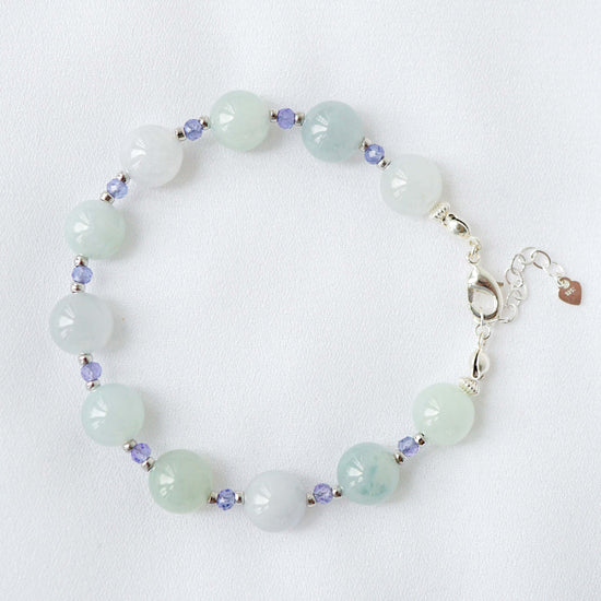 Jade with Tanzanite Accent Bracelet SB11