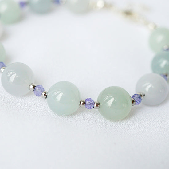 Jade with Tanzanite Accent Bracelet SB11