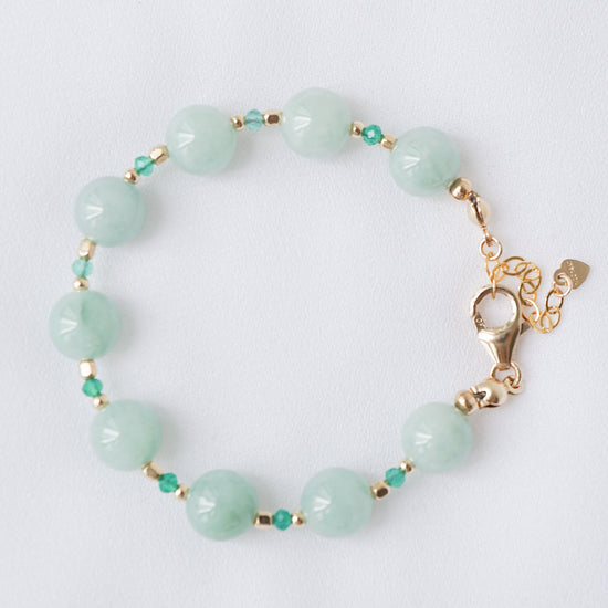 Jade with Green Onyx Accent Bracelet SB13