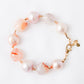 Pearl and Sakura Agate Bracelet SB14