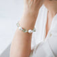 Baroque Pearl and Green Amethyst Bracelet SB22