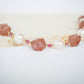 Pearl and Strawberry Quartz Bracelet SB7