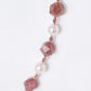 Pearl and Strawberry Quartz Necklace SN13