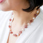 Pearl and Strawberry Quartz Necklace SN13