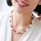 Pearl and Strawberry Quartz Necklace SN13