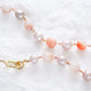 Pearl and Sakura Agate Necklace SN14