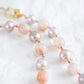 Pearl and Sakura Agate Necklace SN14