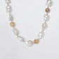 Baroque Pearl and Golden Rutilated Quartz Necklace SN23