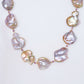 Golden Purple Keshi Pearl Necklace SN8