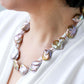 Golden Purple Keshi Pearl Necklace SN8