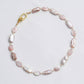 Biwa Pearl and Pink MOP Necklace SN9