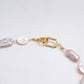 Biwa Pearl and Pink MOP Necklace SN9