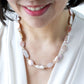 Biwa Pearl and Pink MOP Necklace SN9