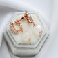 Screw-Back CZ Moonstone Earrings
