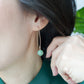 Sleek Hook Jade Earrings