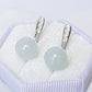 Square Aquamarine with Detachable Light Jade Dangle
