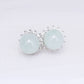 Seafoam Jade Starburst Ear Studs