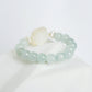 Mint Green Jade Bead with Rose MOP Ring