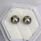 Tahitian Pearl Ear Studs in 18K White Gold - T176
