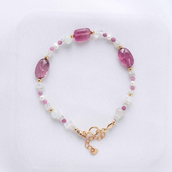 Pink Tourmaline Nugget Bracelet