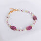 Pink Tourmaline Nugget Bracelet