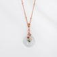 Jade with Colourful Gem Vine Necklace 1
