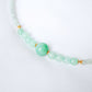 Green Jade Choker Accent Necklace JAC2