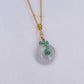 Lavender Jade with Green Onyx Vine Necklace - VLJV9