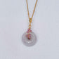 Lavender Jade with Tourmaline Vine Necklace - VLJV5