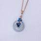 Lavender Jade with Kyanite Vine Necklace