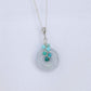 Lavender Jade with Turquoise Vine Necklace