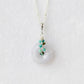 Lavender Jade with Turquoise Vine Necklace - VLJV6