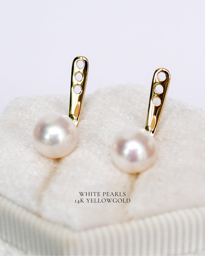 Pearl Dangles in 14K