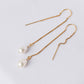 Teardrop Baroque Pearl U - Ear Threaders