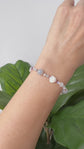 Rose Mother-of-Pearl and Lavender Jade Bracelet