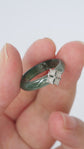 Peranakan Mosaic Jade Ring - 14K White Gold
