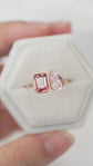 Tourmaline and Morganite Toi Et Moi Ring - 1537TMR