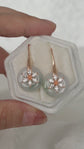 Daisy Hook Jade Earrings D78R