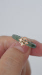 Peranakan Mosaic Jade Ring - 14K Rose Gold