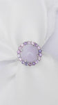 Lavender Jade Unicorn Halo Ring - 1569LRW