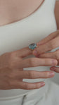 Aquamarine Moon Ring - 1558ARY